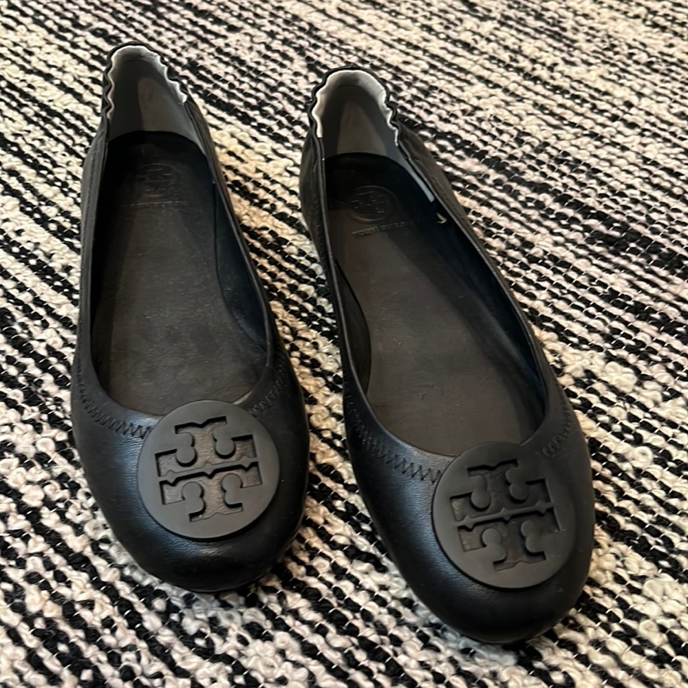 Tory Burch Minnie Travel Ballet (black; never worn!)